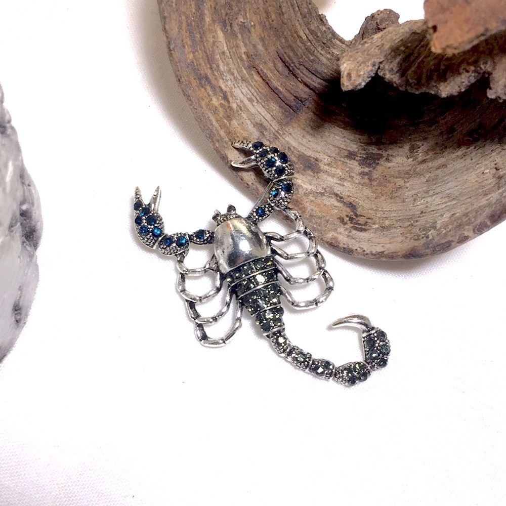 🍏50% OFF/3+...Rhinestone Scorpion Brooch/Pendant